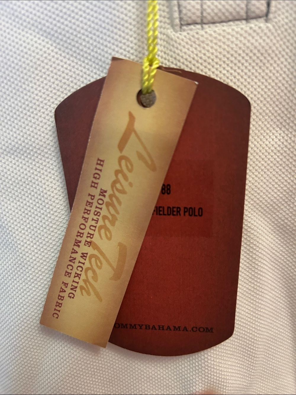 Tommy Bahama White Polo Shirt - Picture 2 of 5